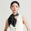 100% Mulberry Silk Exquisite Fashionable British Style Square Scarf for Women