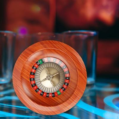 Stolní ruleta Stolní zábavná společenská hra, otočné kolečko 12'' pro shromáždění