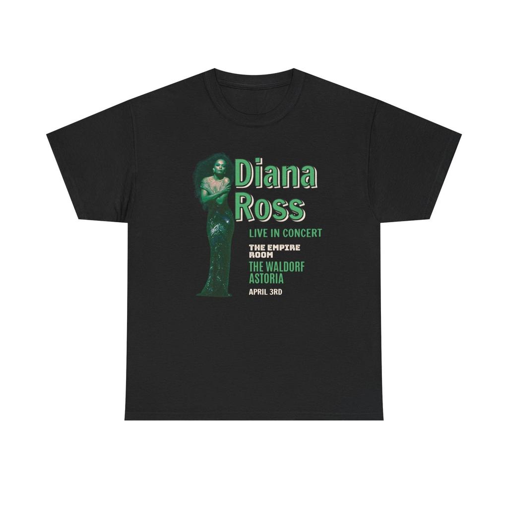 Diana Ross Unisex Heavy Cotton T-Shirt, Classic Music Fan Gift, Concert Tee