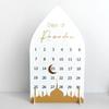 Festival Advent Countdown Calendar Acrylic Eid Mubarak Table Ornament  Holiday Party Supplies