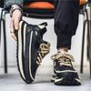 Men's shoes autumn Internet celebrity explosion leather platform dad trendy shoes men's leisure sports versatile work labor insurance shoes