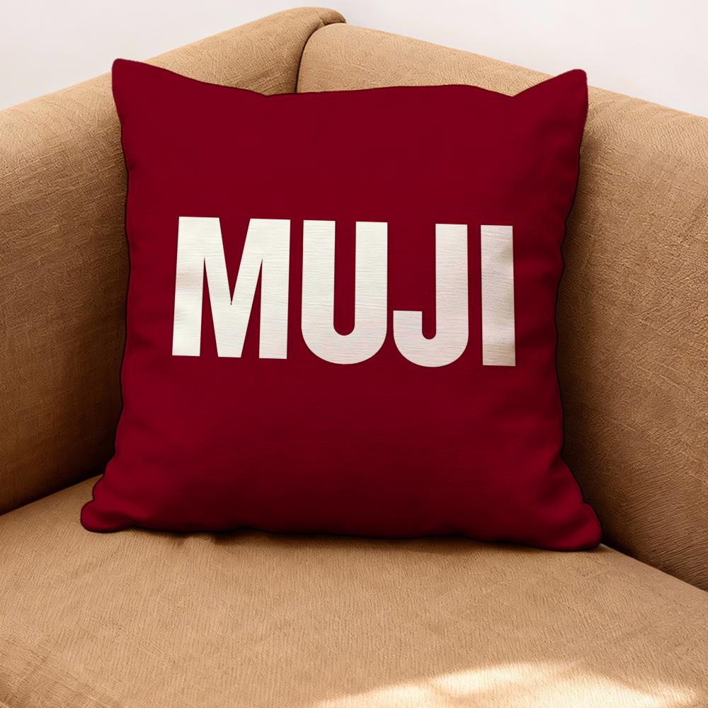 

MUJI Наволочка Премиум Комфорт Двусторонняя - Дизайн Два в одном для Любой Комнаты и Салона Автомобиля 30cmx30cm