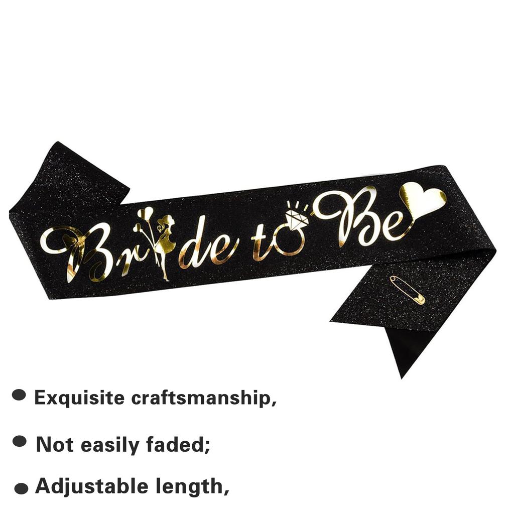 Hen Party Bride To Be Headband Crown Sash Accessory for Bride Hen Night Bachelorette Party Decorations Gift