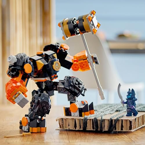 LEGO Ninjago Cole's Element Power Mecha Suit Toy Present Birthday Block Christmas Boys Girls Children 7 Years Old 8 Years Old 9 Years Old Elementary S