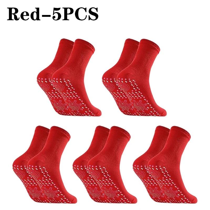 Self-Heating Socks Instant Warmth Unisex Foot Warmers Machine Washable for Cold WeatherOffice Skiing Portable Sock-Shaped Heater