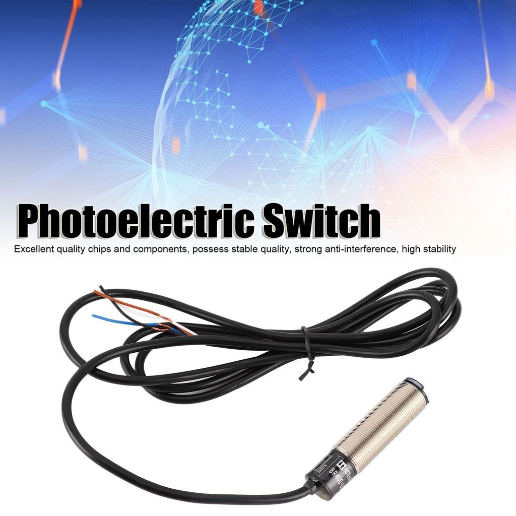 BERM Photoelectric Switch Sensor Diffuse Reflection Cylindrical 4Wire Power Control 1224VDC(BR400DDTP )
