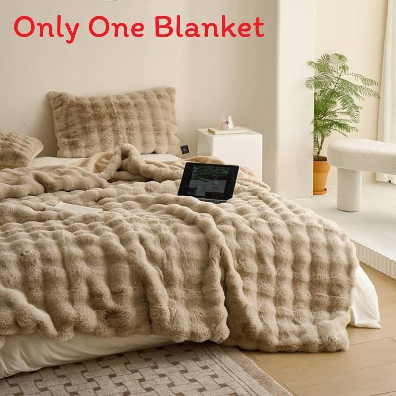 

Premium Blanket Plush Luxurious And Thick For Bed Sofa Or Office Naps Winter Camel,100 x 160 CM
