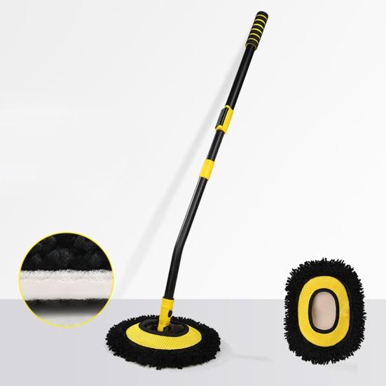 Car Cleaning Brush with Elbow Design, Retractable Handle Cleaning Brush, Bending Car Cleaning Tool for Cars RV Trucks