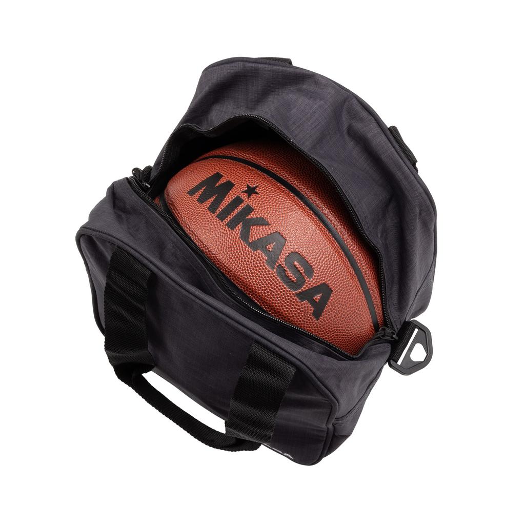 MIKASA Ball Bag for Basketballs, Holds 1 Ball, Black, AC-BGL10-BK