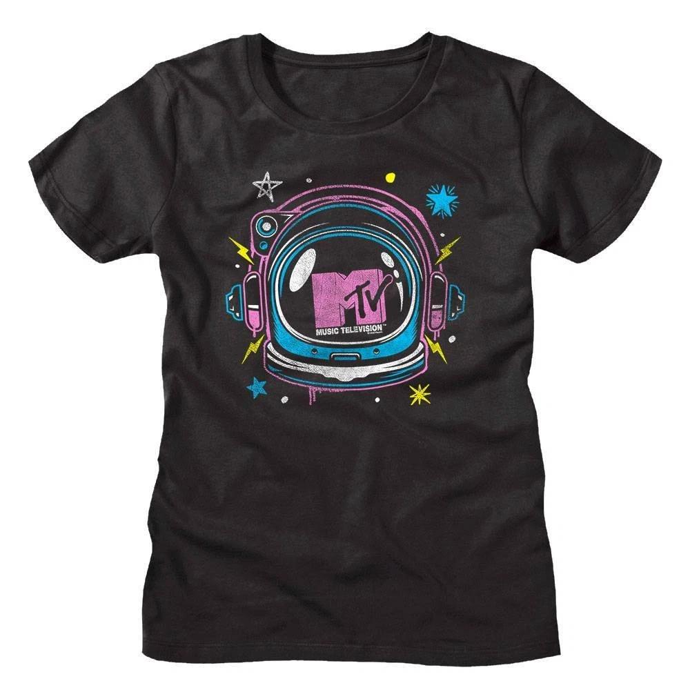 MTV Astronaut Helmet Women s T Shirt L