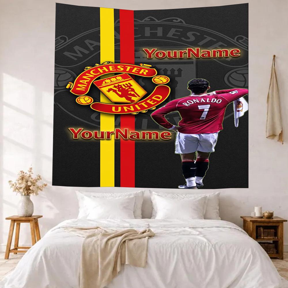 Manchester Custom Your Name Wall Decor Tapestry Art For Pet Memorial Birthdaywedding Party Backdrop Family Gift