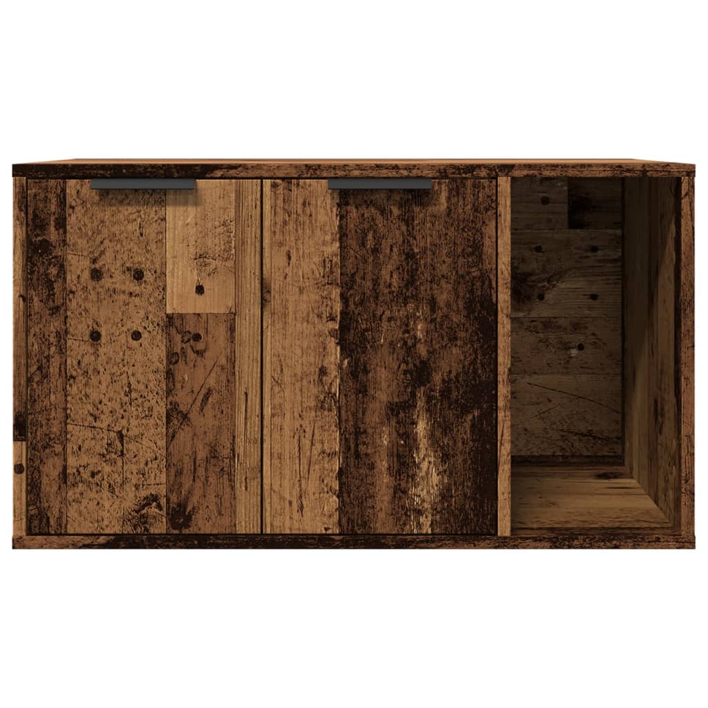 Vidaxl Litter Box Cabinet, Old Wood, 80X50X45 Cm