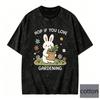 Korean Style Shortsleeved Tshirt Cute Fox Graphic Tee Oversized Top Men Women Pure Cotton Loose Fit Streetwear Casual Tee Top