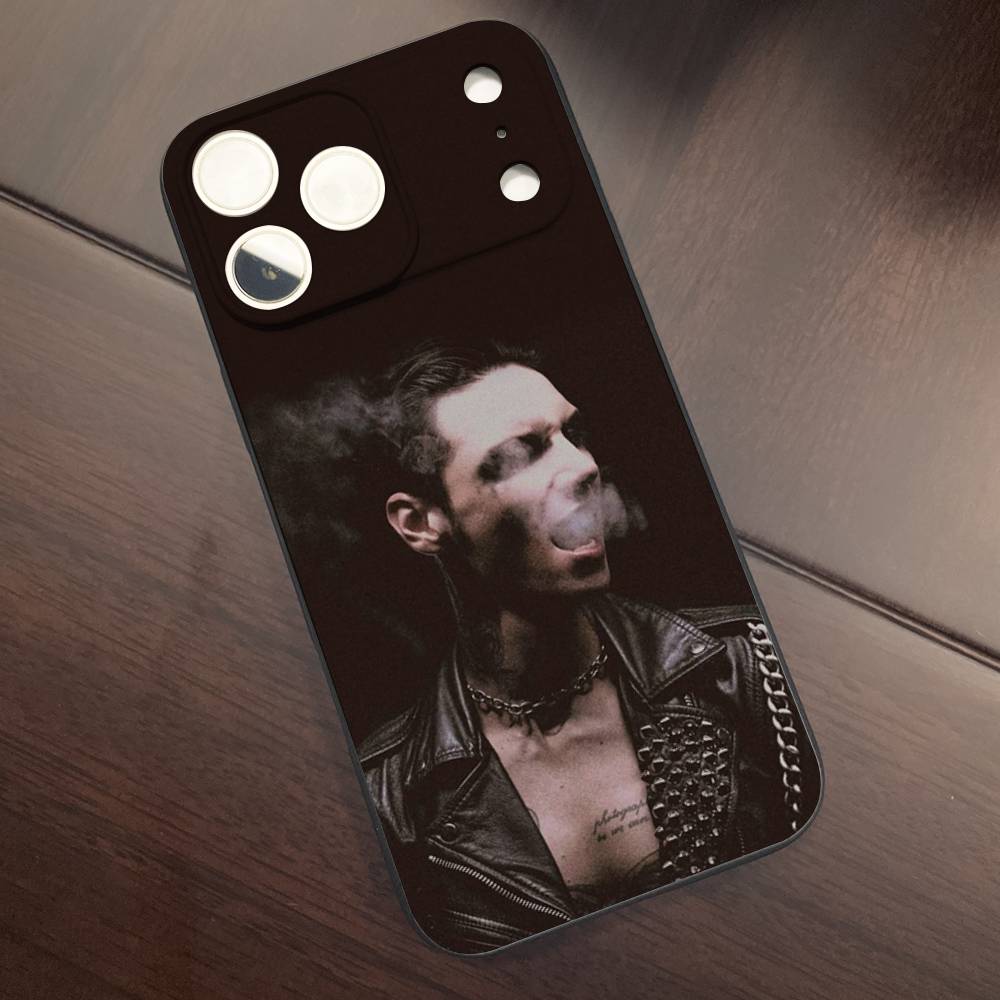A-Andy Rock B-Biersack Phone Case For iPhone 17,16,15,14,13,12,11,Pro,Max,Plus,X,XS,SE4,E,Mini,Soft Black Case