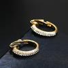 Neuer Eingang Kreative Hochwertige Elegante Kristall Clip-on Ohrringe Ohne Piercing Goldener Ohrclip Hochzeitsfeier Ohrringe für Damen