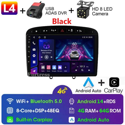 Android14 Car Radio for Peugeot 408 308 308SW 2007-2020 Multimedia Video Player Navigation GPS Carplay Auto 4G Stereo 2Din