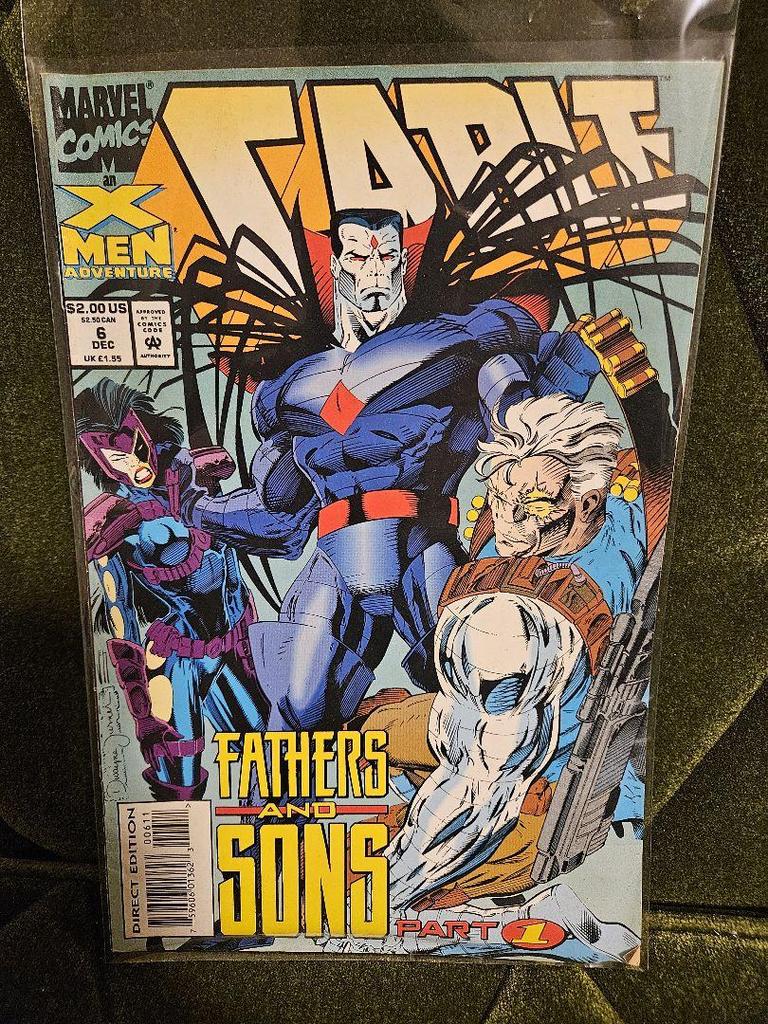 [USED] CABLE & New Mutants American Comic Book Leaf Set of 4