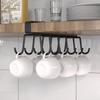 Metal Cabinet Mug Hook Space Saving Hook Organizer New Wardrobe Row Hook  for Kitchen Bedroom
