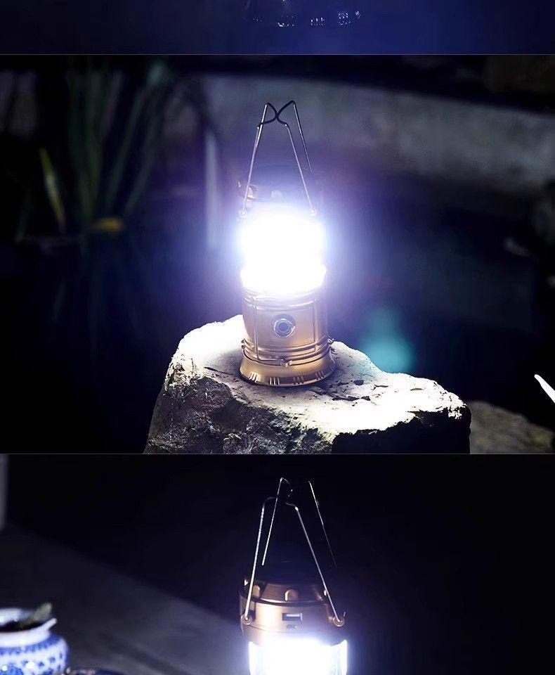 Rechargeable Emergency Lantern with Super Long Battery Life for Home, Camping, and Outdoor Use - Solar Backup & Hanging Light