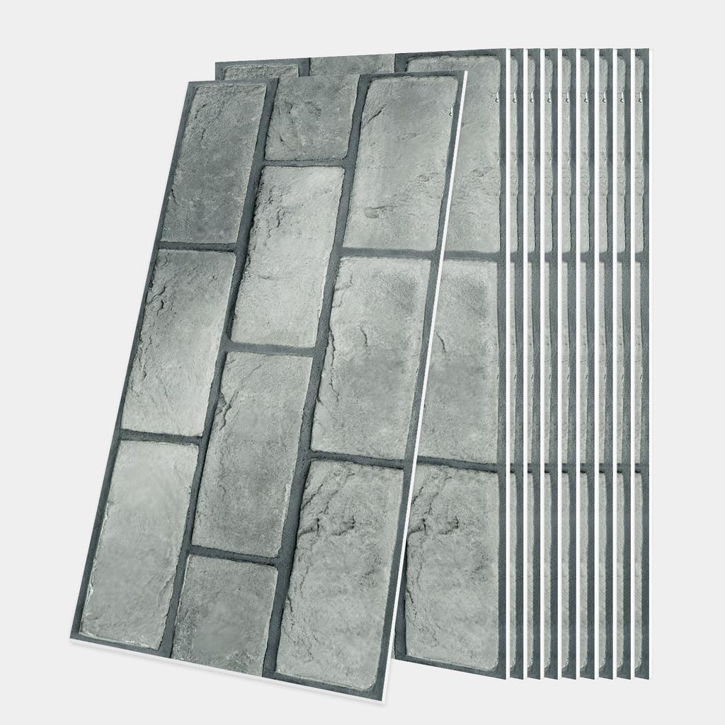 10/20/30Pcs 3D Mosaic Tile Stickers - Waterproof PVC Wall Decals - Thickened Self-Adhesive Brick Wallpaper for Kitchen & Bathroom - Multiple Designs