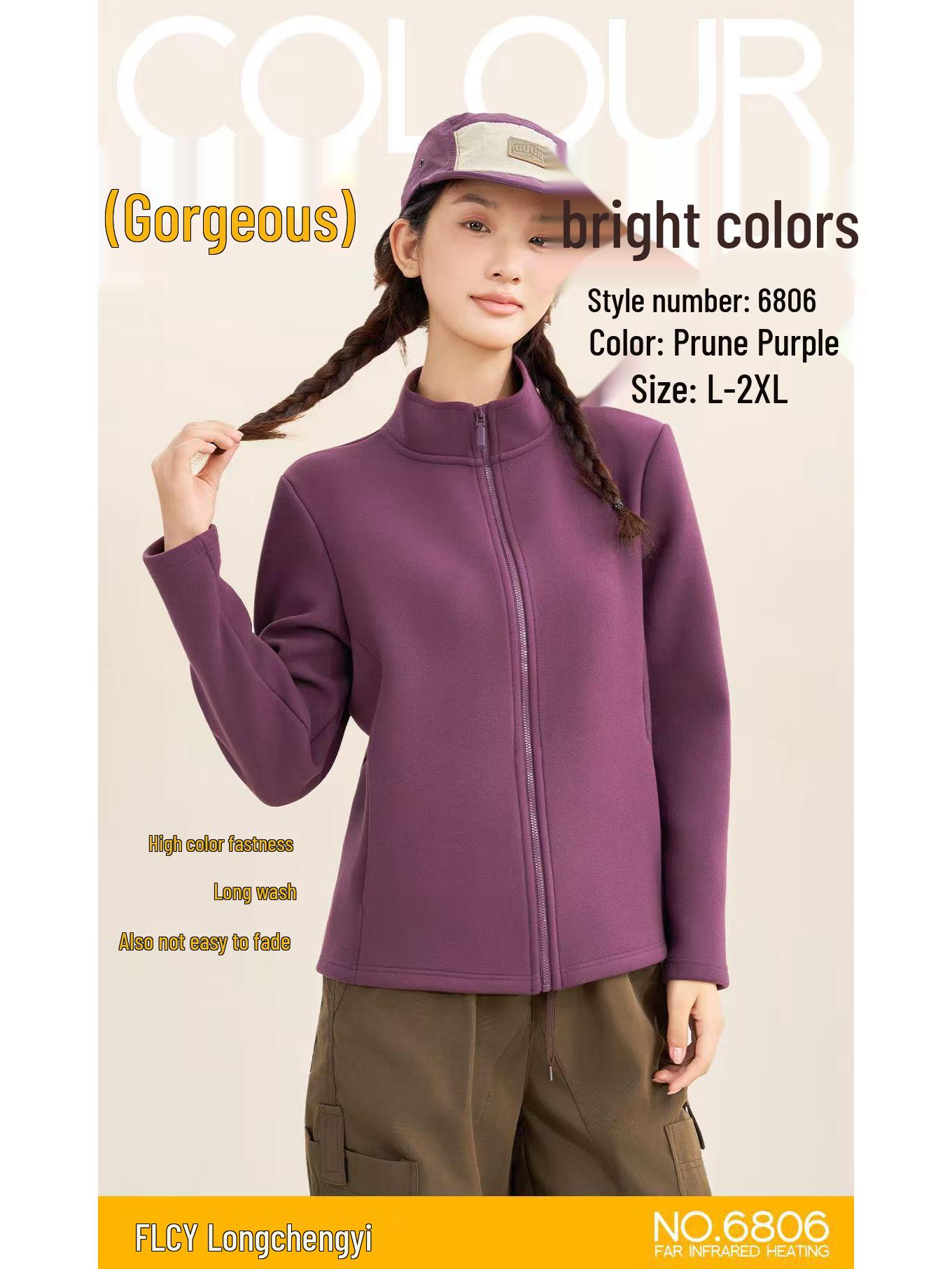 

Longchengyi Women s 6806 Storm Fleece Jacket with Graphene Heating Lining for Winter Warmth XXL