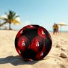 SIZE 5 Atlas Football Club (Black & Red Background) Soccer Ball Colorful All Ages Machine Stitched PVC Competition Ready Durable High-Bounce