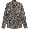 Animal Print Casual Long Sleeve Shirt Men Shirts Brown 6365487-042