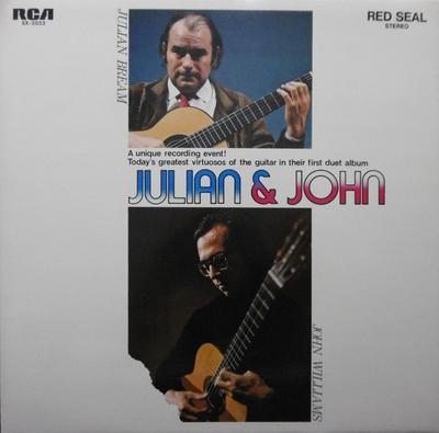 LP Record JULIAN BREAM JOHN WILLIAMS  Julian And John SX2033 RCA RED SEAL 1972 Japan Obi Classical Used