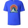 Cat Printed Soft Cotton Mens Tee Lightweight Breathable Minimalist Round Neck Design Comfortable Loose Fit Mens T-shirt