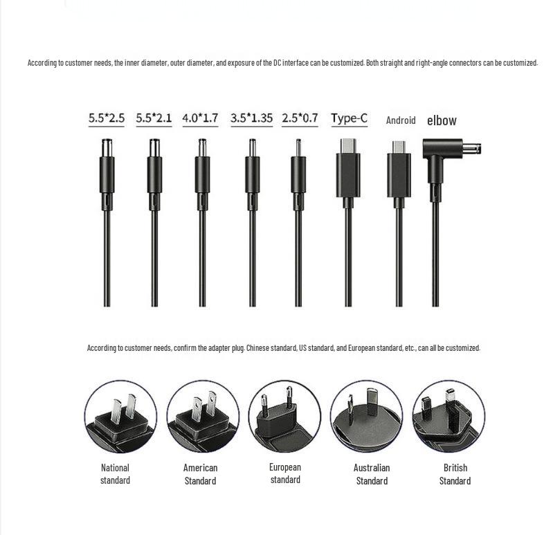 12V 2A Dual Output Adapter for Router, Grinder, Atomizer, Beauty Devices
