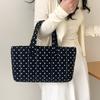 Corea del Sud Stile Ins Nuova Onda Design a Pois Borsa Grande Capacità Letteraria Casual Nicchia 100