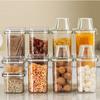 Large Capacity Cereal Containers with Measure Cup Plastic Sealed Jar  Snack