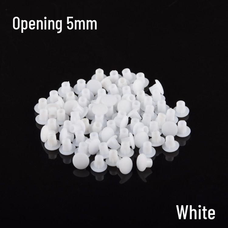 Round Plastic Hole Plugs for Cabinets and Wardrobes - Decorative Dustproof Screw Covers