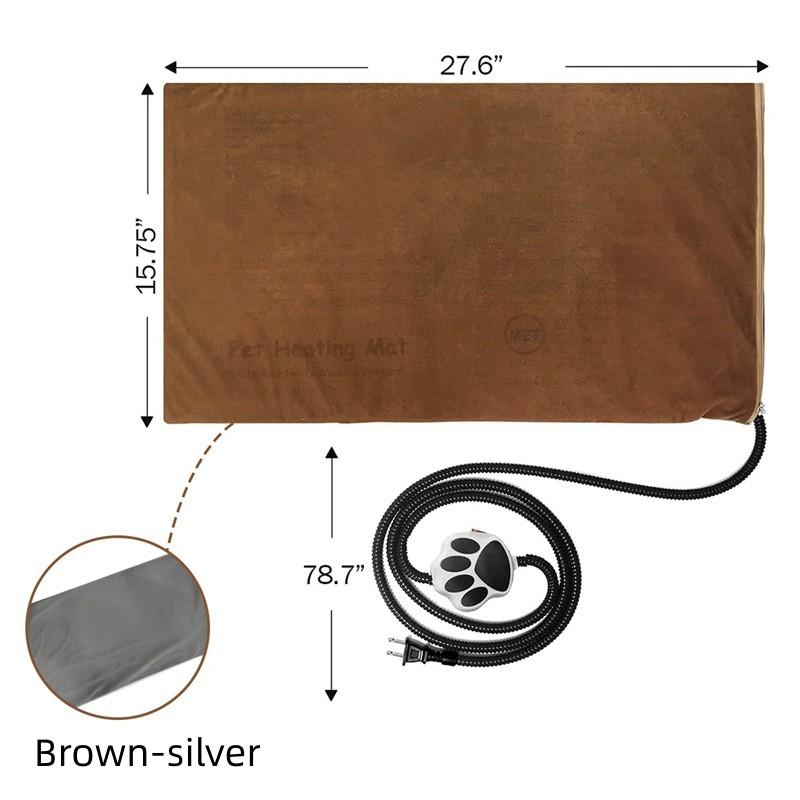 Pet Heating Mat Dog Cat Electric Blanket Cat Kennel Constant Temperature Heating Waterproof Anti-Bite Pet Heating Pad
