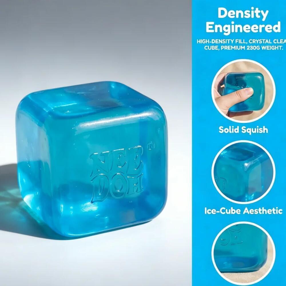 Schylling NeeDoh Nice Cube Squishy Slow Rising Pallina Antistress Giocattolo Fidget Sollievo dallo Stress Ansia Giocattolo Sensoriale per Bambini e Adulti