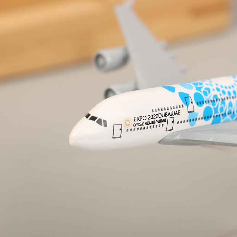 16Cm Alloy Aircraft Model Of Uae Expo Air  Airlines Airways Airplane Model Airplane Diecast Metal Planes Ornament