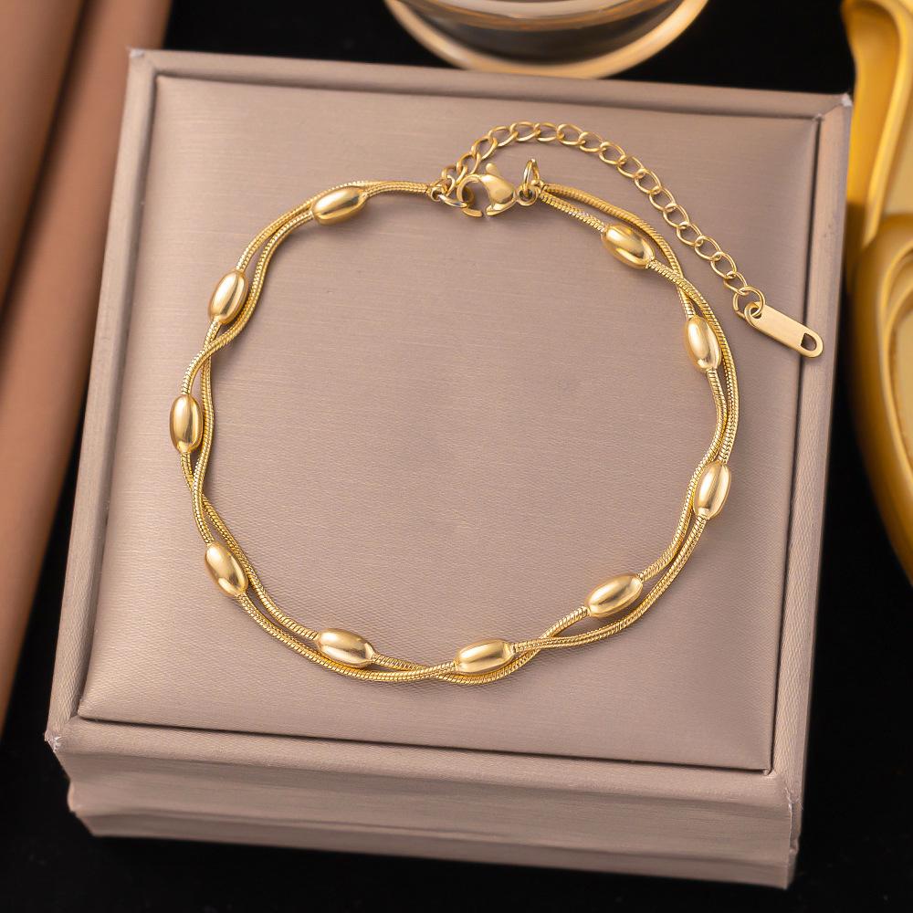 Minimalist Luxury Titanium Steel Necklace Cold Elegant Long Layering Jewelry Durable Colorfast