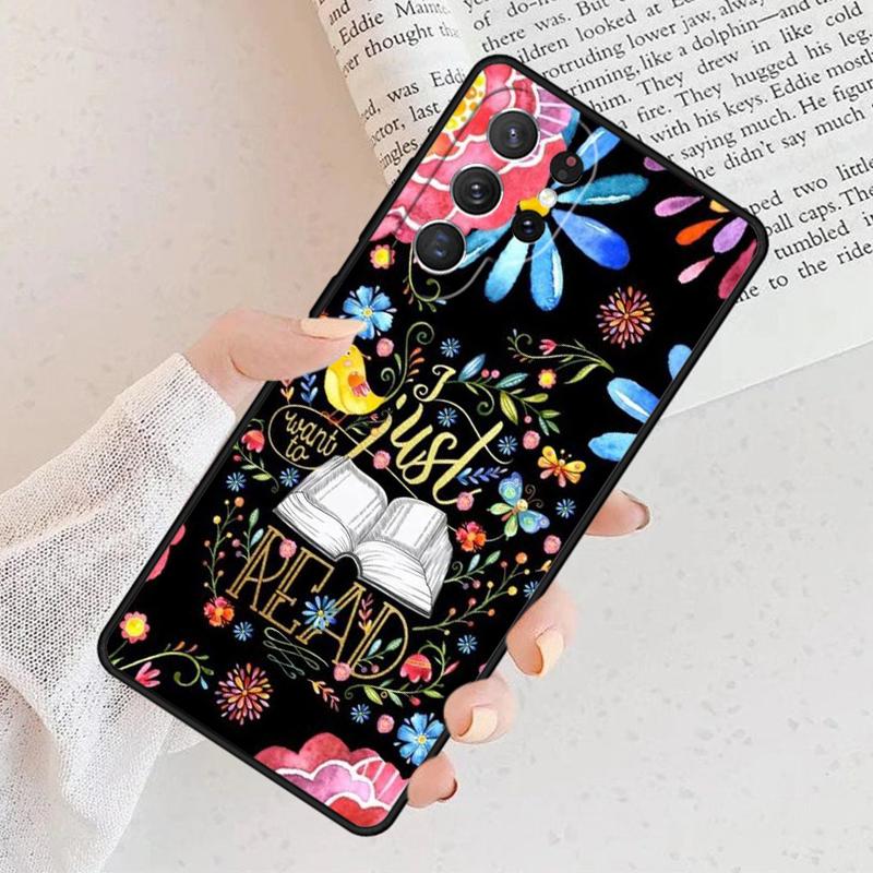 Read More Books Phone Case For Samsung Galaxy S25 S23 S30 S8 S21 S20 FE S24 S22 Note 10 20 S8 Plus Lite Ultra
