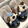 New Fashion Cartoon Women's Slippers Big Size 41 Warm Plush Winter Slippers Women Comfort Soft Indoor Slippers Pantuflas Mujer