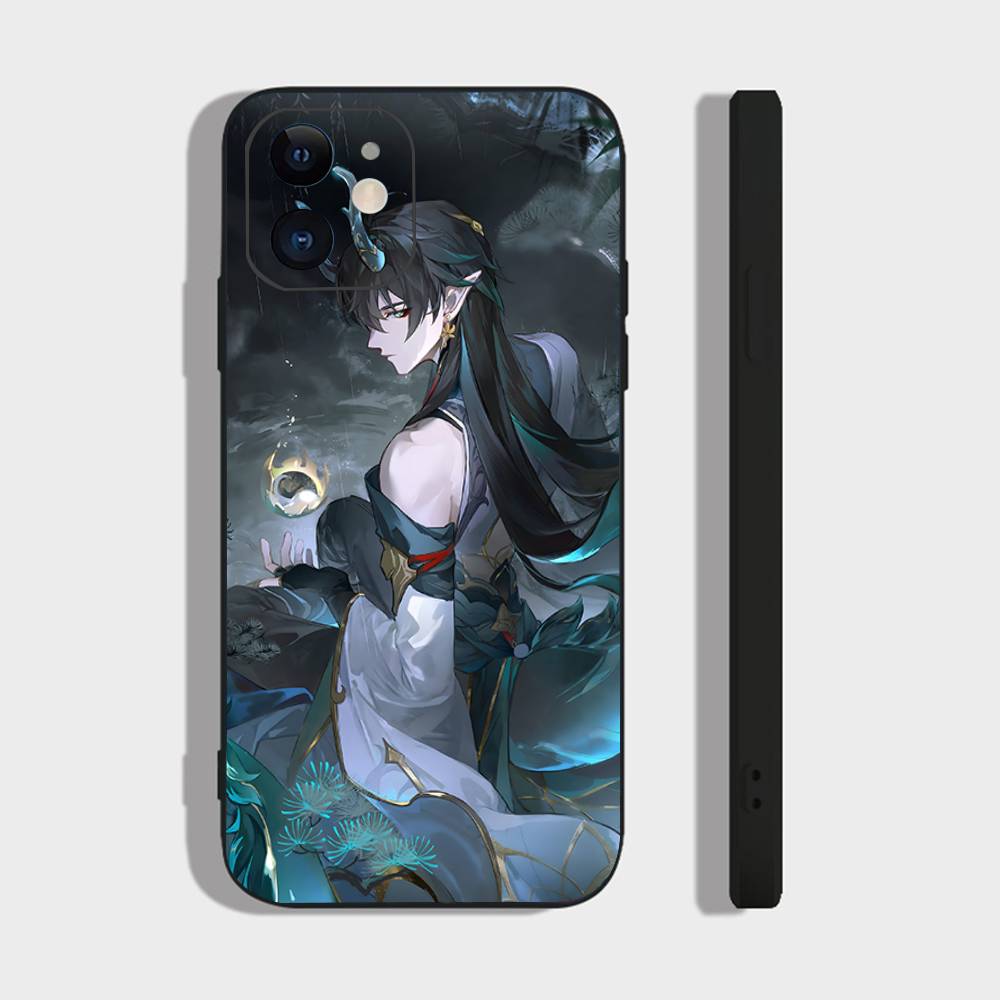 Imbibitor Lunae Game Genshin Impact Phone Case For IPhone 17 Air 16 15 14 13 Pro Max 11 12 Black Silicone Cover