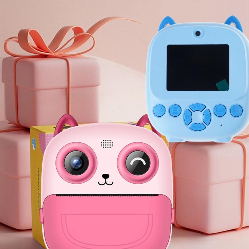 Digital Photo Camera Children Print Camera Mini Thermal Printer Selfie Digital Camera Portable Travel Camera Toy