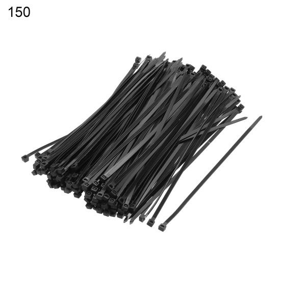 250/500/1000Pcs Universal Nylon Cable Tie Buckle Heavy Duty Self-Locking Nylon Zip Tie Indoor Outdoor Automotive Car Mount Wire Tie Fastener Strap