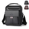 Herr Äkta Läder Crossbody Axelväskor Högkvalitativ Tote Mode Affärsman Messenger Väska Läder Väskor midjeväska