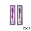 2Pcs Mini Travel Toothbrush With Toothpaste Fresh Breath Disposable Dental Floss Independent Packaging Oral Hygiene Care Tools