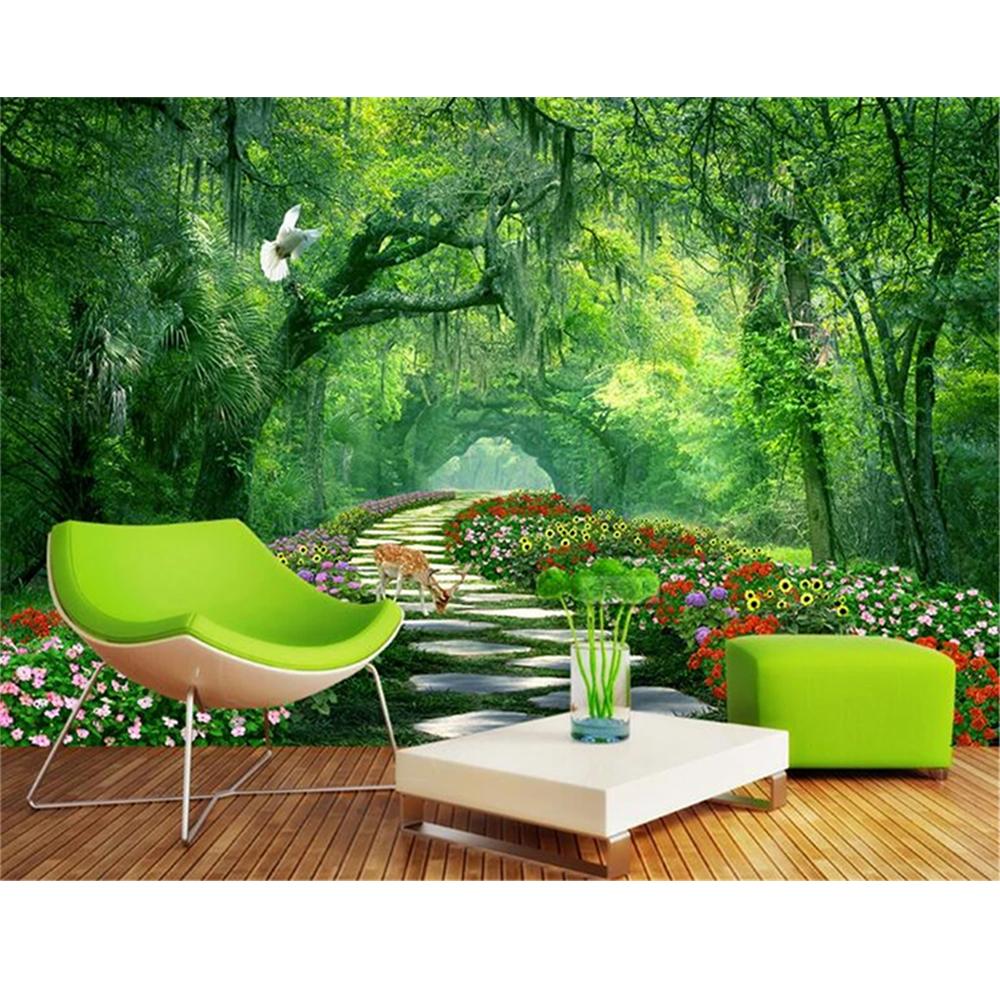 Forest Park 3d Wallpaper Landscape Wall Mural Living Room Bedroom Tv Background Mural