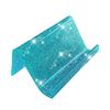 Acrylic Business Card Holder for Desk Sequin Glitter Desktop Name Card Organizer Stand for Home Office