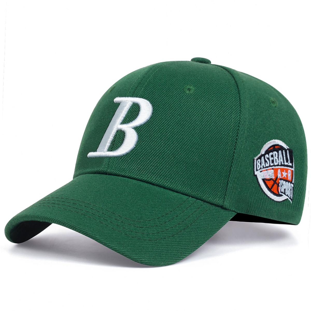 

Unisex B Letter Embroidery Side Basketball Baseball Caps Spring Autumn Outdoor Adjustable Casual Hats Sunscreen Hat