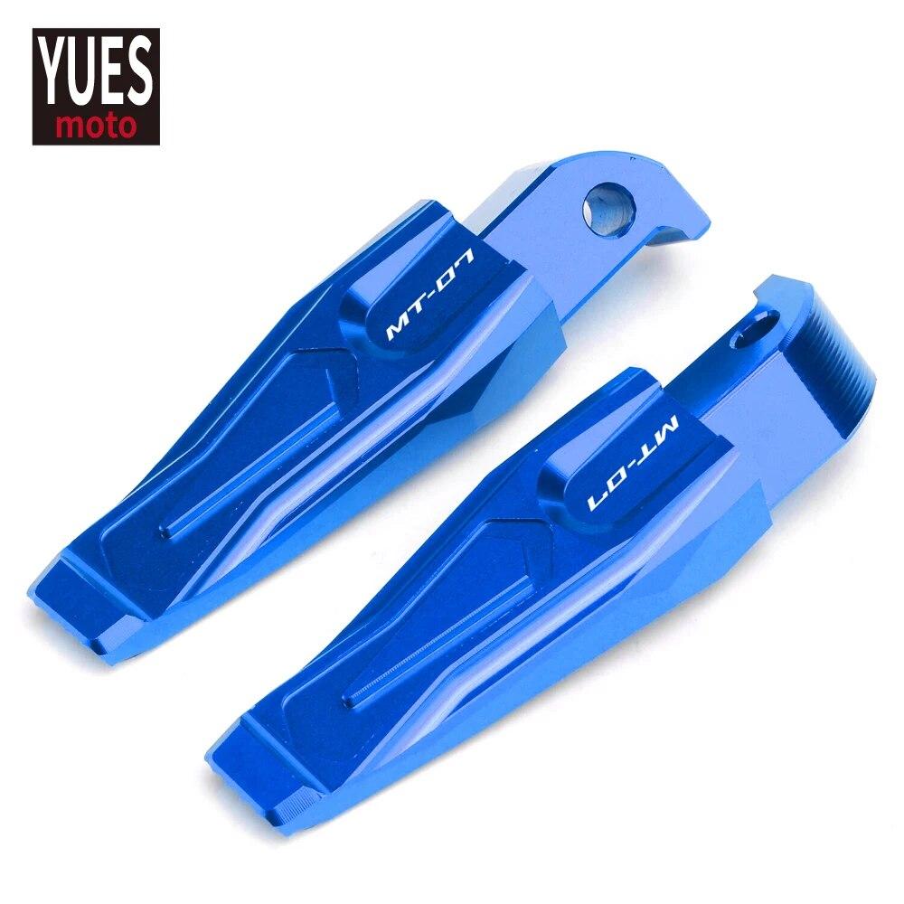 Motorcycle Accessories CNC Rear Passenger Foot Rests Pegs Footrests For Yamaha MT07  2015-2017 2018    2022 MT 07