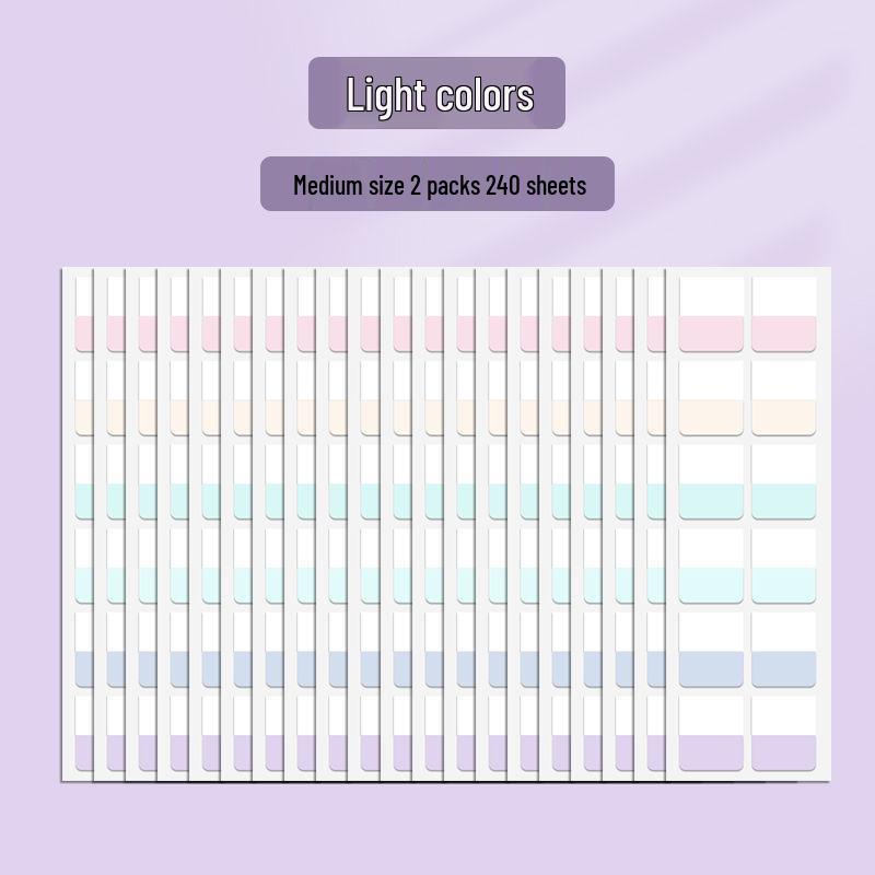 Writable Index Tabs for Student Notebooks - Sticky Note Strips for Classification & Marking