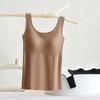 Women's Solid Color Cup Yoga Bottom Shirt Sports Underwear Vest